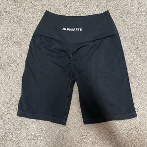 Alphalete Amplify Black Biker Shorts